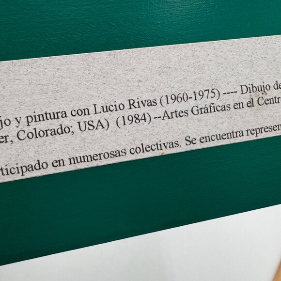 Elena Gil Artist signed Turquoise white tree 3D wall decor shelf decoration mini - Picture 7 of 14